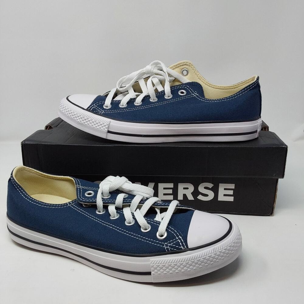 Converse Chuck Taylor All Star Ox Navy Blue White Men's 7.5 Women's 9.5